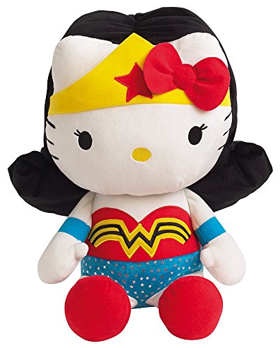 Jemini – Hello Kitty Plüsch 022869 Wonder Woman DC Comics Super Heroes – 40 cm