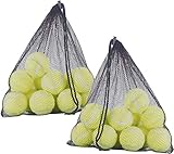 Speeron Ball-Set: 24er-Set Tennisbälle, 65 mm für Fortgeschrittene, gelb, mit Tragenetz (Tennisbälle Hund)
