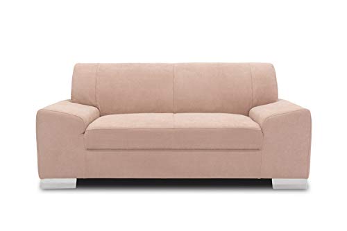Domo Collection Alisson Couch | 2-Sitzer Sofa, 2er Garnitur, rosa