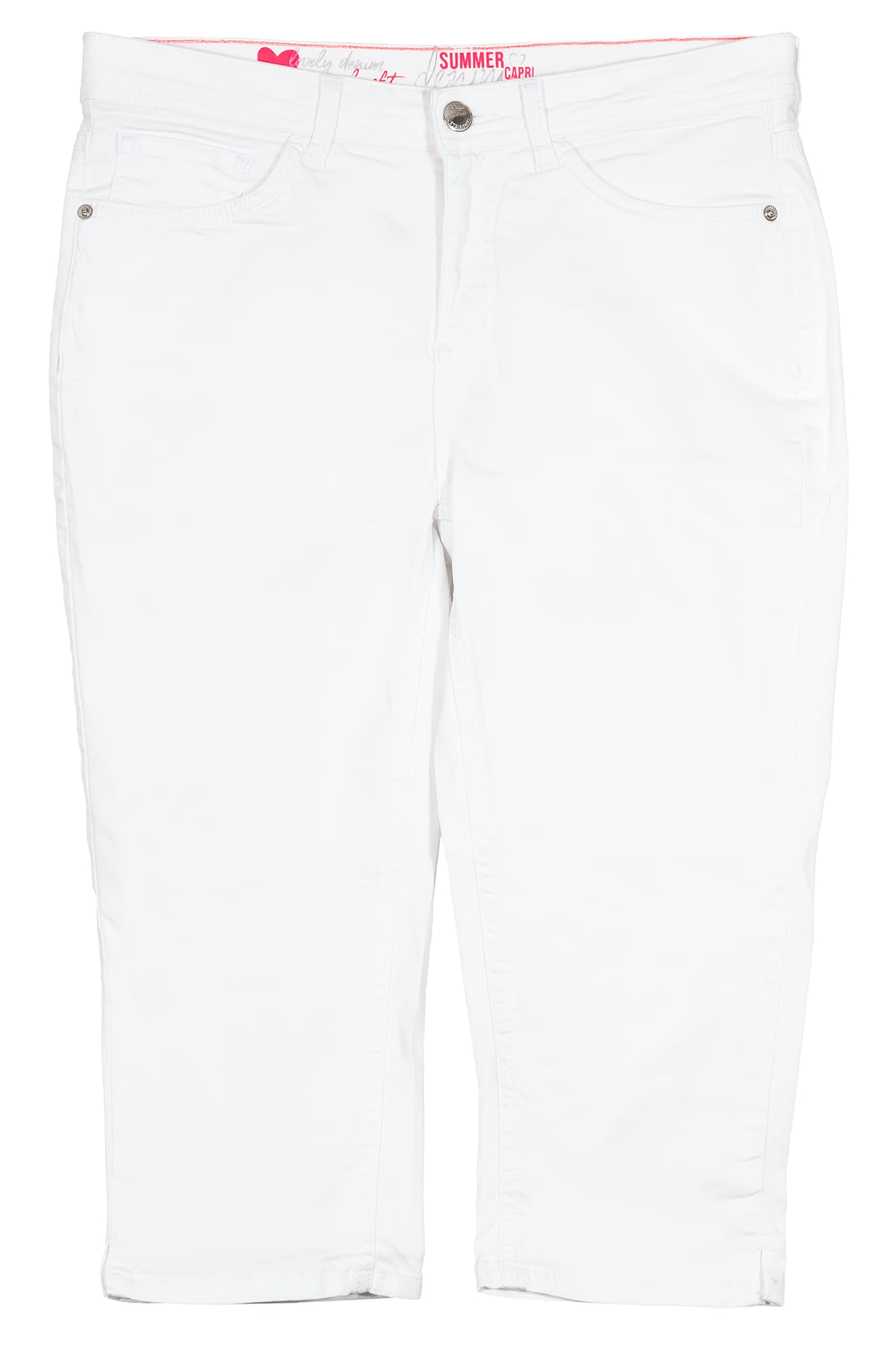 Street One Damen York Capri Jeans, White, W27/L18