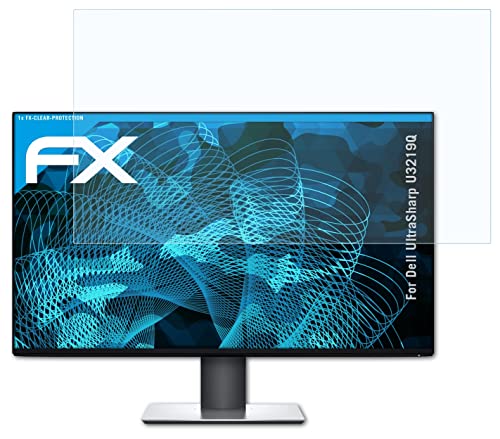 atFoliX Schutzfolie kompatibel mit Dell UltraSharp U3219Q Folie, ultraklare FX Displayschutzfolie