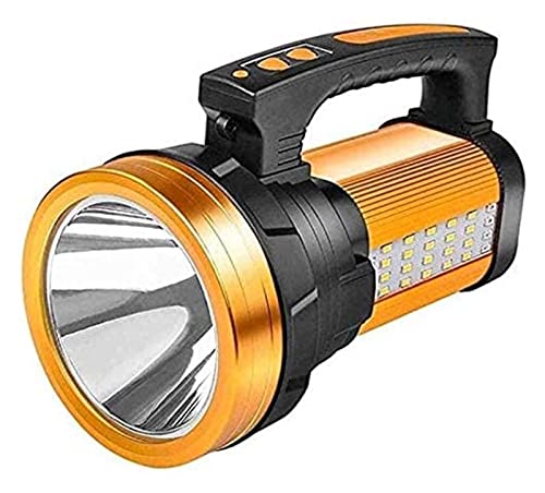 KSDCDF. Taschenlampe, wiederaufladbare Hohe Lumen LED-Taschenlampe mit Zoomable-Design, wasserdicht, magnetische Basis, leichte Metallleichte for Camping und Notfall