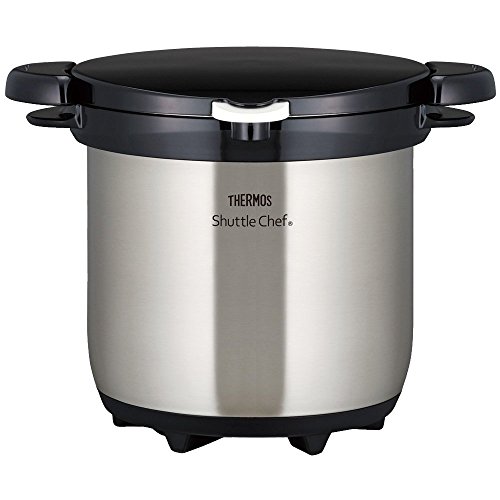 THERMOS vacuum thermal insulation cooker shuttle chef 4.5L stainless clear KBG-4500 CS (Japan import / The package and the manual are written in Japanese)