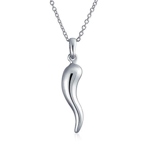 Schutz Amulett Italienische Horn Halskette Für Damen Für Herren Jugendlich 925 Sterling Silber