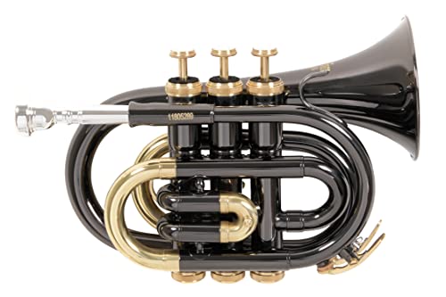 Roy Benson Bb Taschen-Trompete MOD.PT-101K schwarz lackiert, inkl. Etui