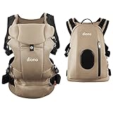 Diono Carus Complete 4-in-1 Child and Baby Carrying System with Detachable Backpack, Sand