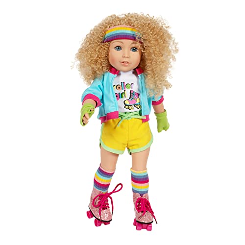ADORA Amazon Exclusive Sweet Doll Collection Amazing Girls Sophia Disco Diva with Stylish Roller Skates Outfit, Perfect for Imaginative and Creative Pretend Play