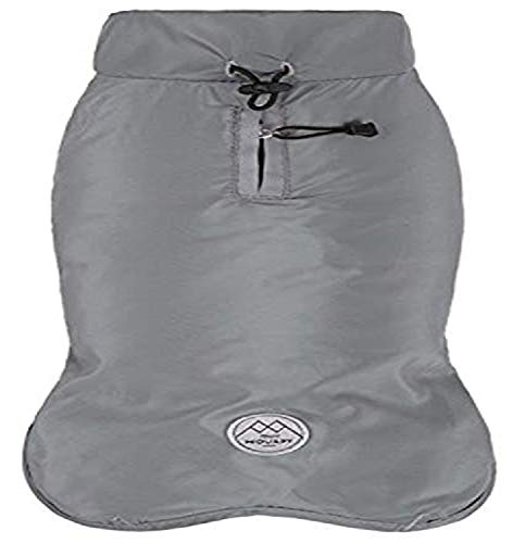 Wouapy 90118 Basic Raincoat for Dogs, Gray, X-Small