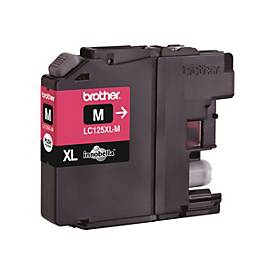 Brother LC-125XLMBP LC-125XL Tintenpatrone hohe Kapazität 1.200 pages Blister, magenta