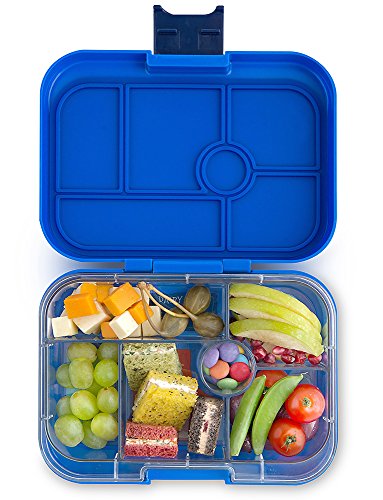 Yumbox Original M Bento Box- mittelgroß, mit 6 Fächern | Lunchbox mit Trennwand Einsatz | Kindergarten Kinder, Schule, Erwachsene (Neptune Blue)