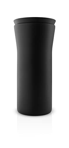 EVA SOLO | City To Go Cup 0,35l black |Praktischer doppelwandiger Thermobecher, der sich einfach mit einer Hand bedienen lässt – Klickverschluss mit Möglichkeit, von allen Seiten zu trinken | black