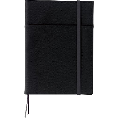 Kokuyo Systemische nachfüllbar Notebook Bezug - Twin Ring Notebook mit Rand Titel - Semi B5 (17,8 x 24,9 cm) - Normal - Regel - 35 Zeilen x 40 Blatt, schwarz