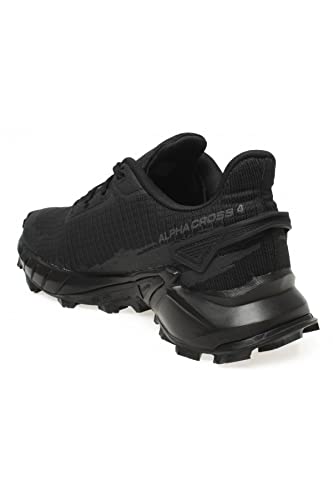 Salomon Alphacross 4 Damen Trailrunning-Schuhe, Starker Grip, Dauerhafter Komfort, Vielseitige Performance, Black, 39 1/3