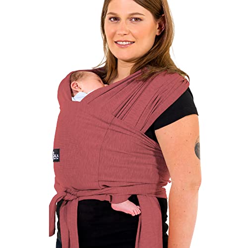 Babytrage einfach zu tragen (einfach anzuziehen), verstellbar Unisex - Mehrzweck-Babytrage bis 10 kg geeignet - Babytrage - Bourdeaux - Registered Design KBC®