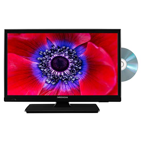 MEDION E11901 47 cm (18,5 Zoll) Fernseher (integrierter DVD-Player, HD Triple Tuner, CI+, 12V KFZ Car-Adapter, Mediaplayer)
