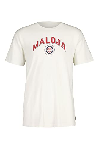 Maloja Herren T-Shirt Wood Cotton MatonaM., Farbe:Glacier Milk, Größe:XL