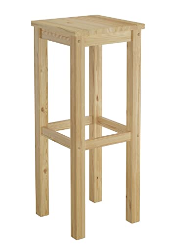 Erst-Holz® Barhocker Kiefer Massivholz Tresenhocker wählbar in 60cm oder 80cm 60.71-44-45, Länge:80 cm
