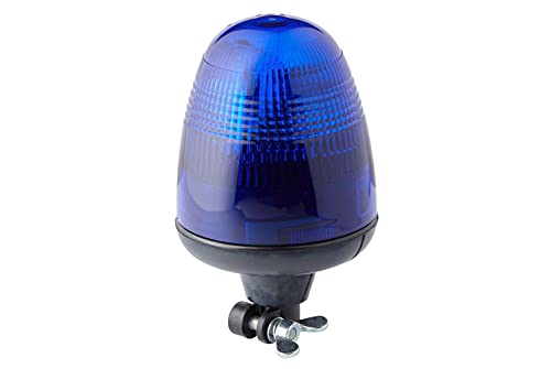 HELLA 2RL 006 846-111 Halogen-Rundumkennleuchte - KL Rotaflex - 24V - blau - Rohrstutzen - blau