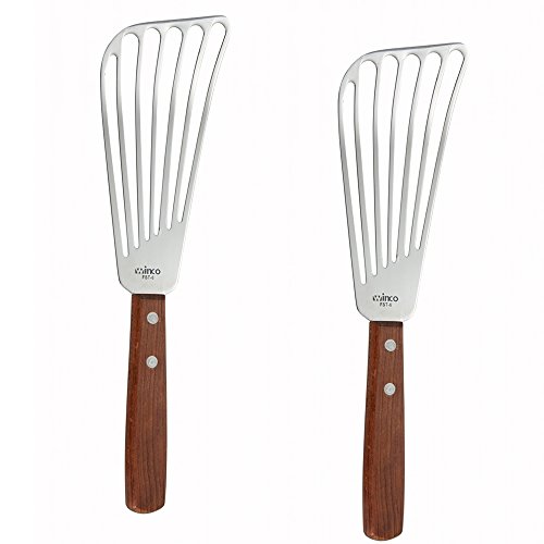 Fish Spatula with Wooden Handle by Winco