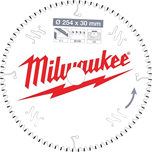 Milwaukee® - Kreissägeblatt 254/30mm 80Z Holz/Alu