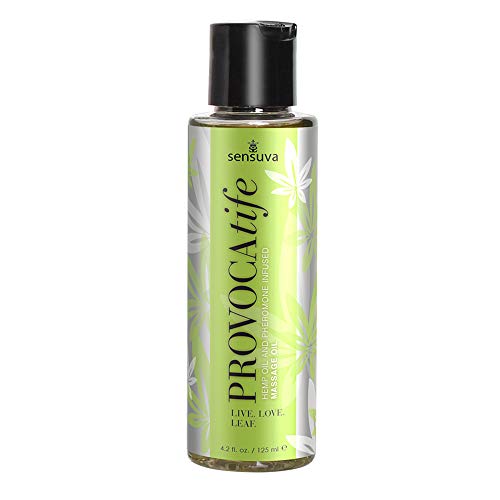 Sensuva E27507 Provocatife Cannabis Oil & Pheromone Infused Massage Oil, 120 ml