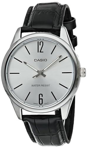 Casio Men's MTPV005L-7B Silver Leather Japanese Quartz Fashion Watch