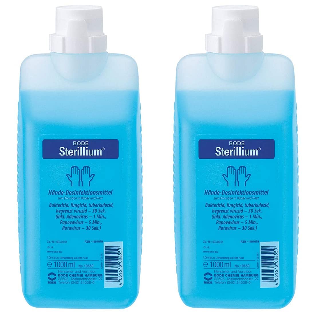 RWmedical Bundle 2 x Hände - Desinfektionsmittel Sterillium 1000 ml