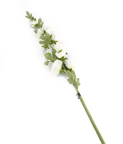 Closer 2 Nature F073WL Floral Elegance, Stockrose, 118 cm, Einzelstamm, weiß