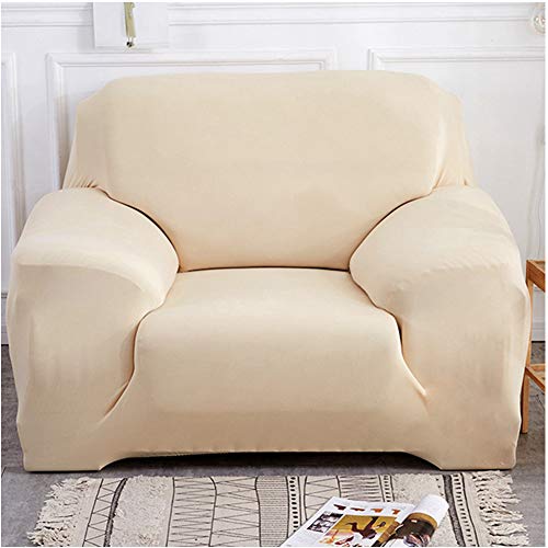 Sofabezug Stretch Elastische Sofahusse Sofa Schutz Abdeckung Sofaüberwurf In Verschiedene Größe Und Farbe Gelb 3 Sitzer(190-230CM)