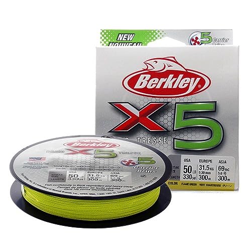Berkley Unisex – Erwachsene X5 Angelschnüre, Flame Grün