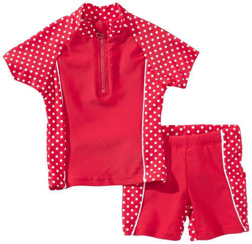 Playshoes Mädchen 2-teiliges Badeanzug ,Rot (8 rot ),86/92