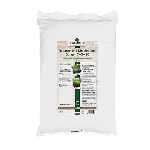 HaGaFe Rasendünger für Mulchmäher und Mähroboter Rasen Dünger (10 kg (1 x 10 kg))