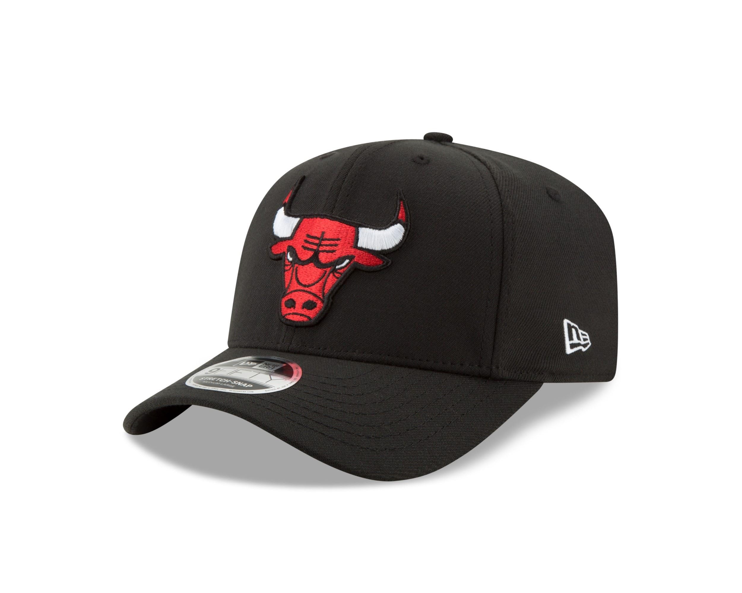 New Era Chicago Bulls NBA Classic Black 9Fifty Stretch Snapback Cap - S-M (6 3/8-7 1/4)