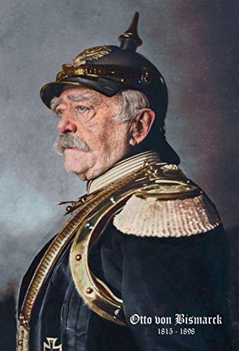 Ontrada Blechschild 30x40cm gewölbt Otto von Bismarck Farbe Schild