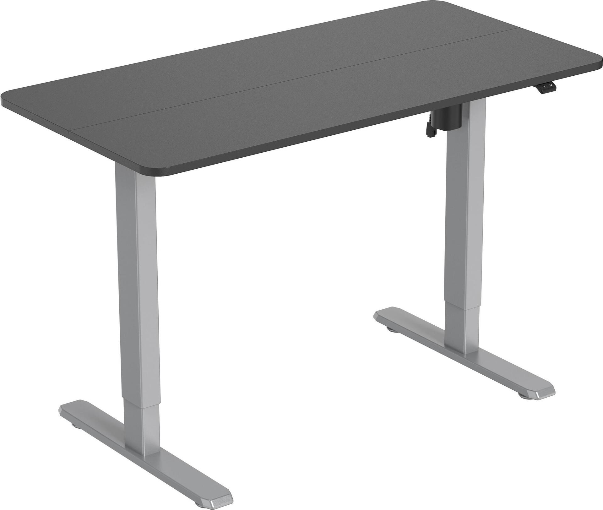 Equip Elektrisches-Sitz- Steh-Tischgestell - mit Tischplatte - grau - Gerade - Rechteckige Form - Kunststoff - Edelstahl - Homeoffice - Büro - Matt (650811)
