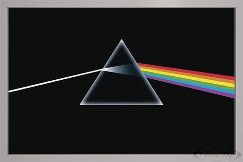Close Up Pink Floyd Poster (96,5x66 cm) gerahmt in: Rahmen Silber
