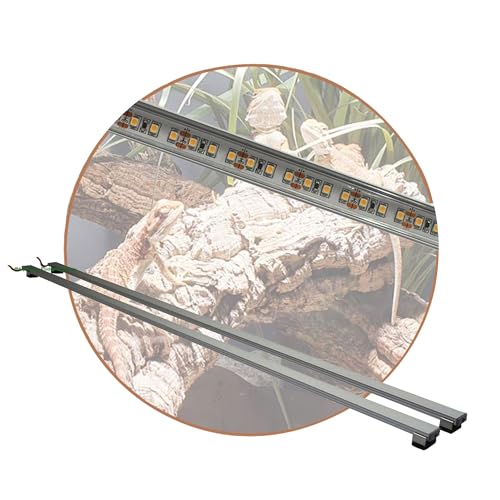 Aquarium-Plüderhausen Terrarium LED Beleuchtung Wüsten Reptilien Pflanzen LED 40 cm Set2 Leuchtbalken