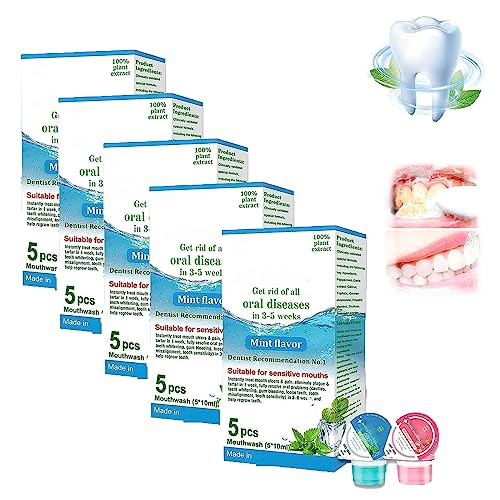 Oralheal Jelly Cup Mouthwash Restoring Teeth And Mouth To Health, Oral Heal Mouthwash, Clear Bad Breath And Clean Teeth, Mouthwash Restoring Teeth (5pcs)