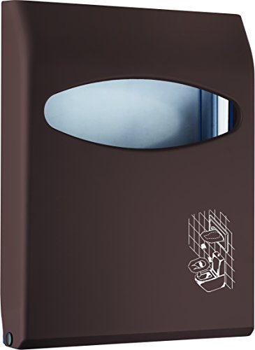 Mar Plast A66210MA Toilettenpapierspender, Brown"Soft Touch"/ Transparent, 295 x 60 x 230 mm