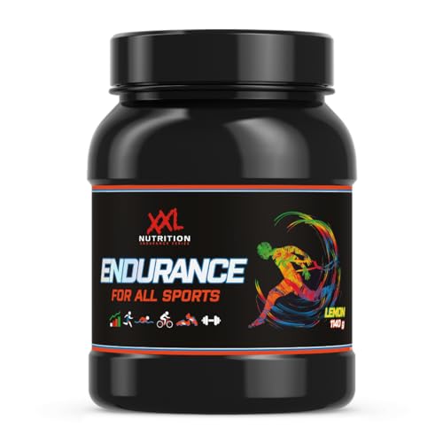 XXL Nutrition - Endurance - Energy Getränke, Getränkepulver, Energy Drink Pulver, Perfekt vor Ausdauertraining - Zitrone - 1140 Gramm