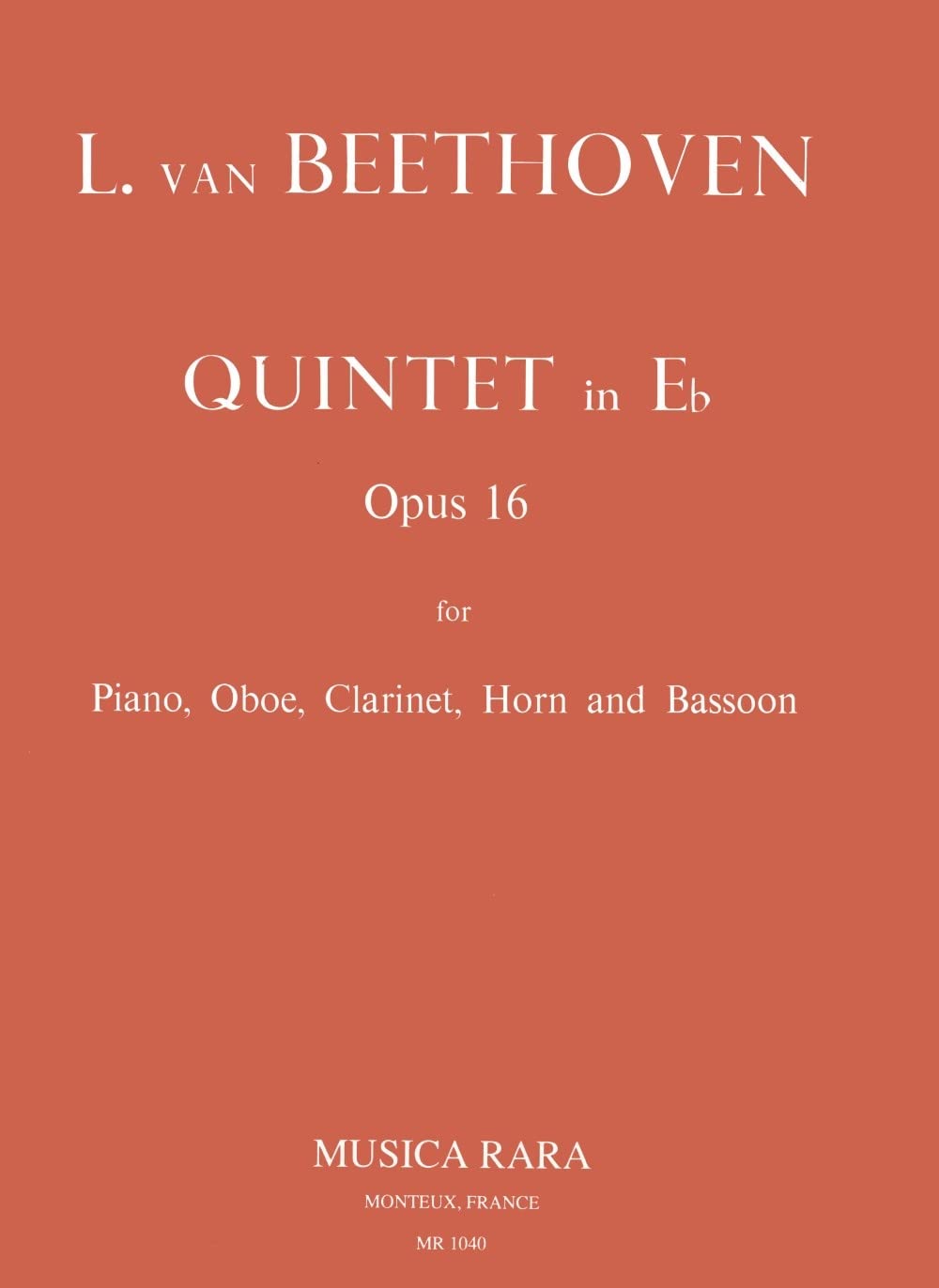 Klavierquintett Es-dur op. 16 - Piano Quintet - Buch