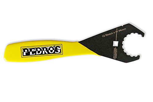 Pedro's BB Wrench II-Shimano 16 x 44 mm Unisex Erwachsene, schwarz/gelb, 16 Teeth x 44 mm