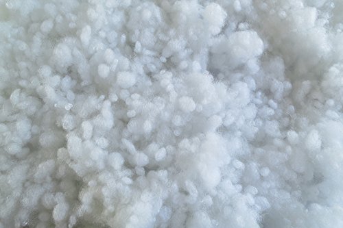 Polyester Faserkügelchen 3 kg, (EUR 9,50/kg), Regenerat-Type, weiß, silikonisiert, maschinenwaschbar bis 95 °C, Öko-Tex Standard 100, Produktklasse 1, Faserbällchen, geeignet als Füllmaterial