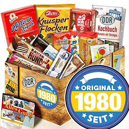 Original seit 1980 - Süßigkeitenbox mit DDR Waren - 1980 Geschenk Geburtstag