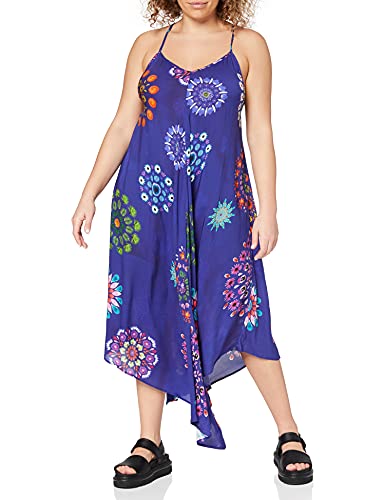 Desigual Damen Vest_Bondi Kleid, Blau (Turkish SEA 5114), Medium (Herstellergröße:M)