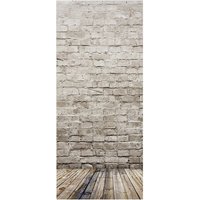 mySPOTTI Badrückwand »Mauerwerk«, BxH:90 cm x 210 cm, beige
