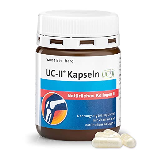 Sanct Bernhard UC-II®-Kapseln, mit Vitamin C und natürlichem Kollagen II, Inhalt 60 Kapseln