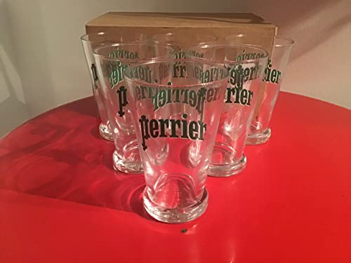 P Perrier Gläser in Box, 6 Stück