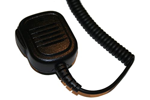 vhbw Lautsprecher-Mikrofon kompatibel mit Motorola FuG-11b, GP1200, GP900, HT1000, HT1100, HT2000, MT2100, MTS2000, MTS2010 Funkgerät