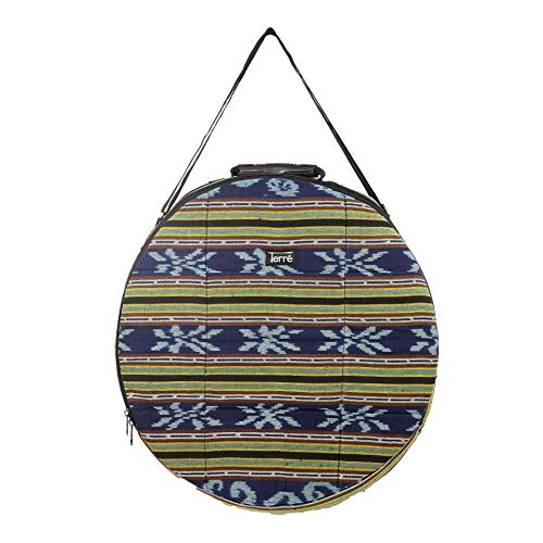 Shamandrum Tasche aus Ikat Ø 50 cm Schamanentrommel Rahmentrommel Rund Ritual Drum Trageriemen